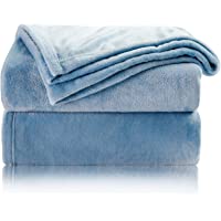 Bedsure Mantas para Sofás de Franela 130x150cm - Manta para Cama 90 Reversible de 100% Microfibre Extra Suave - Manta…